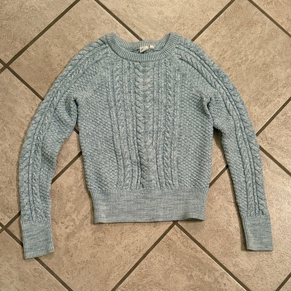 GAP Sky Blue Cable Knit Sweater